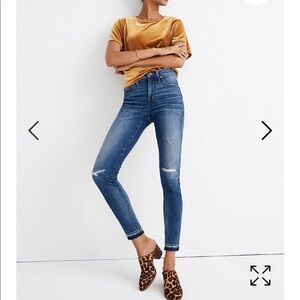 NEW • Madewell • 9 Inch Mid Rise Skinny Jeans York